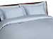 280-Thread-Count 100% Cotton Queen Duvet Set, Sky Blue