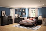 Bedroom Furniture Set 2 in Solid Black - South Shore Furniture - 3170-BSET- ....