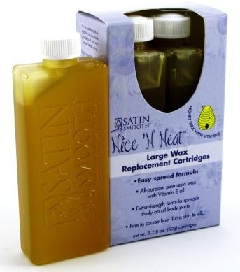 Satin Smooth Nice N Neat Large Wax Cartridges 3'S (Honey)