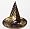 www.hexenhut.com - Hexenhut mit Spinnenweben gold Halloween Hut