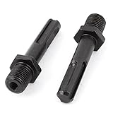 uxcell ドリルチャックアダプタ　13mmねじ径　フォーロの字型シャンク　エレクトリック　2枚