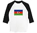 Azerbaijan Flag 2 - Raglan 3/4 Sleeve T-Shirt