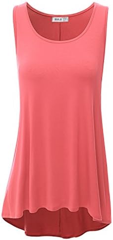 Doublju Women Leopard Print Collared Scoop Neck Dip Dyed CORAL Long Tunic Top,XX-Large,2XL