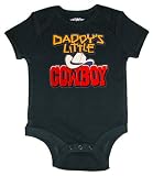 Riverstone Goods Daddy's Little Cowboy Cute Western Trendy Baby Infant Short Sleeve Bodysuit Creeper