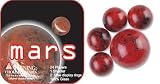 Mega Marbles - MARS MARBLES NET (1 Shooter Marble, 24 Player Marbles & 2 Display Rings)
