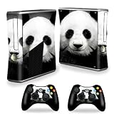 Protective Vinyl Skin Decal Cover for Microsoft Xbox 360 S Slim + 2 Controller Skins Skins Panda