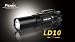 Fenix 6 Level High Performance Cree LED Flashlight, Black, 4-Inch