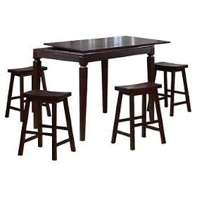 Berkline 50050 Cherry Grant 5-Pc. Family Game Set by Bar Stools
