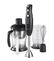 Russell Hobbs Marco Pierre White 3-in-1 Hand Blender 14334 with Balloon Whisk and Chopping Bowl (Black)