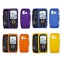 4 Pack of Soft Silicone Gel Skin Cover Cases for Samsung Intensity U450 (Orange, Blue, Yellow, Purple)
