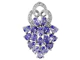 10KT WG 2.00CTW TANZANITE AND DIAMOND ACCENT SLIDE