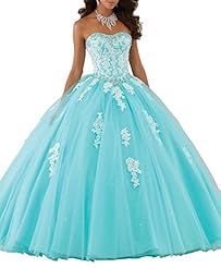 Tulle Beaded Applique  Ball Gown Pageant Dress/Prom Dress/Quinceanera Dress 
