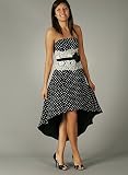 Polka Dot Jacquard A-Line Formal for Bridesmaid Formal Prom