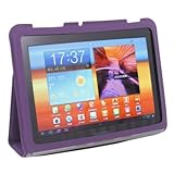 Leather Case Cover Slim Smart Stand for Samsung Galaxy Tab 8.9 P7300 P7310 -Purple