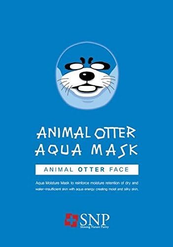 Face Mask Sheet Animal Otter Aqua Mask By SNP Pack1