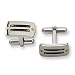 Stainless Steel Black-plated 24k Accent Cuff Links