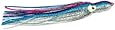 Boone Big Game Trolling Skirt (Pack of 2), Blue Silver Pink Stripes, 9 1/2-Inch