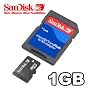 SanDisk 1GB Transflash MicroSD flash Memory Card for Samsung A990  T609  T809  T629  D807  LG VX8500  KG800  VX8300  CU320  CU500  Blackberry 8100 810