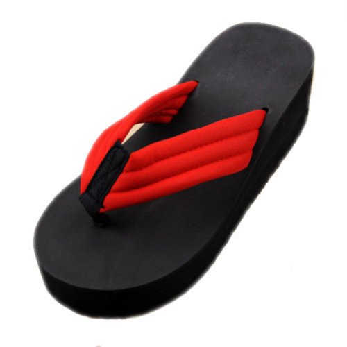 Zehui Women Sandals Slippers Platform Flip Flops Outdoor Non-slip Rubber Sole Sandals