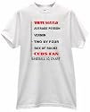 WHITE SOX FAN PRIDE IQ CHART CUBS FANS AT THE BOTTOM BASEBALL T SHIRT jersey