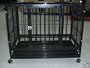 36" Professional Superior Quality Heavy Duty Dog Pet Cat Bird Crate Cage Kennel On Wheels *Black*