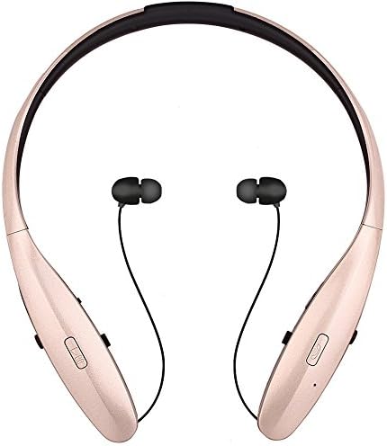 Bluetooth Neckband Headset, Megedream Wireless Mic Stereo Retractable Headphone Clear Voice Capture Technology Microphone Cal Earphone Sport,Running,Gym,Exercise Earbud for Apple Samsung HTC