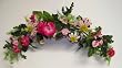 Pink Rose Doorway Archway Silk Flower Wreath