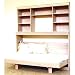 Wallbeds Contemporary Horizontal Wallbed Series Contemporary Oak Horizontal Twin Murphy Bed with Hutch Wallbeds Contemporary Horizontal Wallbed Series Contemporary Oak Horizontal Twin Murphy Bed with Hutch