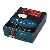 Southworth Credentials Collection⢠25% Cotton Private Stock Paper, 8 1/2in. x 11in., 24 Lb., Ivory, Pack Of 500