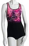 Speedo Women's Aquatic Endurance+ Polyester Plus Size Atlantic Spa Border Print Ultraback