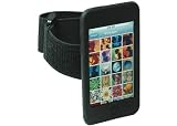 CrazyOnDigital Black Silicone Skin Case Armband for Apple iPod Touch 2nd Gen