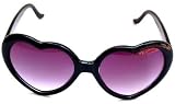QLook Womens Neon Heart Shaped Lolita Sunglasses - (Various Colors)