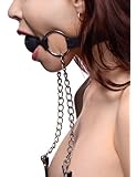 Master Series Hinder Breathable Silicone Ball Gag With Nipple Clamps