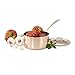 Kuprum Copper Saucepan with Lid 1.4 Quarts Hand-Hammered Tin Lined
