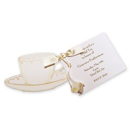 Teacup Die-cut Card, Pack of 10 On Sale