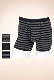 3 Pack Cool Fresh Authentic Pure Cotton Assorted Trunks with Stay New