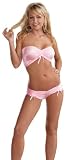 Pink Bandeau Top and Boy Shorts - Sexy Lingerie Set