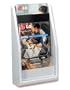 Deflecto 52009 Multi-tiered magazine holder, 4 pockets, 10-3/8w x 5d x 19-3/4h, gray plastic