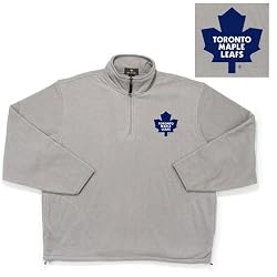 Toronto Maple Leafs NHL "Glacier" Fleece Pullover Sweatshirt (Gray Gray)