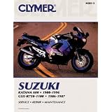 CLYMER REPAIR SERVICE MANUAL SUZUKI GSXF600 GSXR750-1100 88-96 by CLYMER