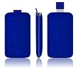 Gripis Slider Ledertasche für Nokia E71 blau