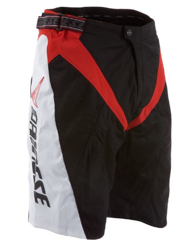 Dainese Herren Downhill textile kurze Hose Roar evo, black/white/red, M, 3769205858