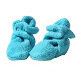 Zutano Newborn Unisex-Baby Fleece Bootie, Pool, 12 Months