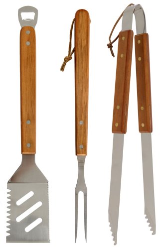 Mr. Bar-B-Q 3-Piece Stainless-Steel Tool Set