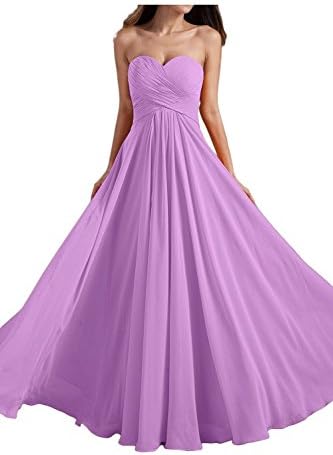 TiCheng Women's Strapless A-line Homecoming Dress Long Sweetheart Formal Party Dress Violet US16