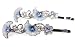 Blue Petal Flower Hair Clip Barrette