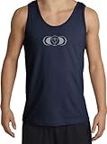 AJNA Yoga Chakra Symbol Adult Shirt Tank Top - Navy