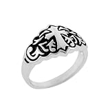 Sterling Silver Celtic Ring w/ Cross, Size 8