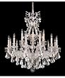 Schonbek 6960-86TK Sophia 18 Light Two Tier Chandelier in Midnight Gild with Swarovski Strass Golden Teak crystal