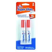 Elmer's E617 Super Glue Gel 0.07-Ounce, 2-Pack
